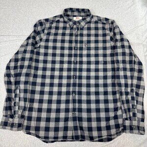 Fjallraven Shirt Adult Medium Regular Fit Ovik Flannel Check Button Down
